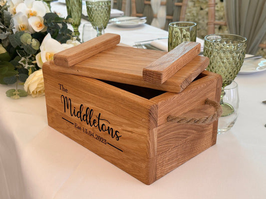 Luxury Engraved Oak Box