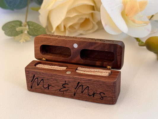 Personalised Double Ring Box