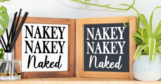 Naked - Bathroom Sign