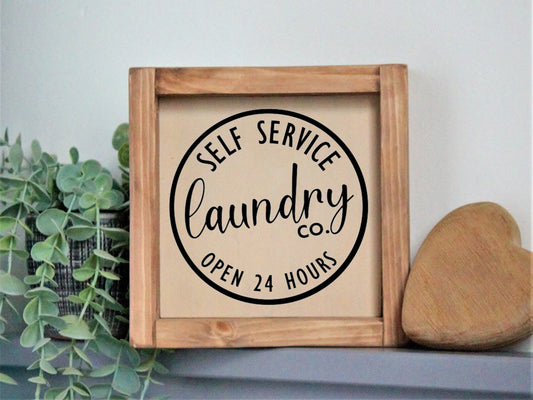 Self Service - Laundry Sign