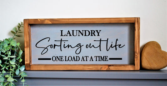 Sorting Out Life - Laundry Sign